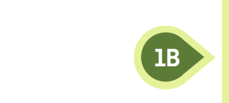 Illustration of a pin marker indicated 1M.