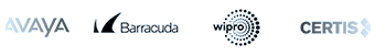 Logos of Chewy, Dolby, Expedia Group, Everlaw, Jacobs, Wipro, Avaya, Barracuda, Certis, Teradata, and Fabletics.