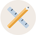 Icon depicting easily creating ads
