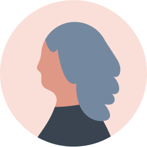 Illustrated icon of a person