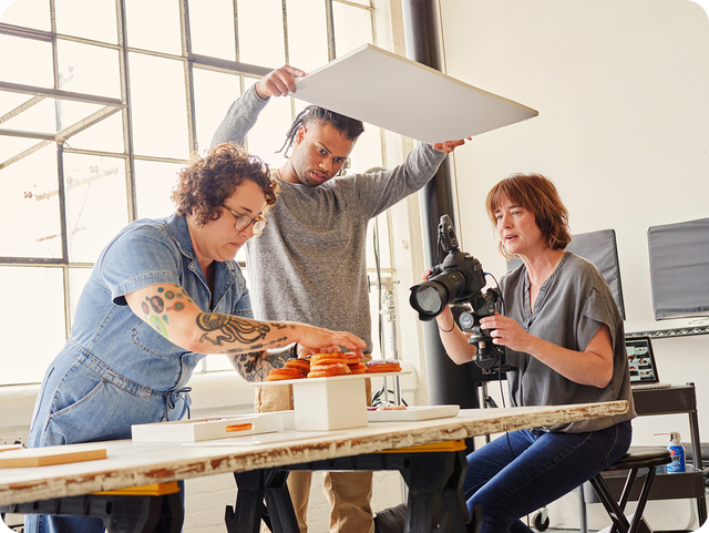 People at a photoshoot