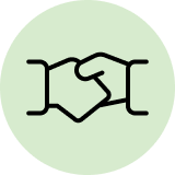 icon of a hand shake